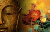 a statue of the Buddha in detail