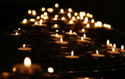 candles in the dark - from unsplash