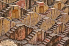 a decorative stairway
