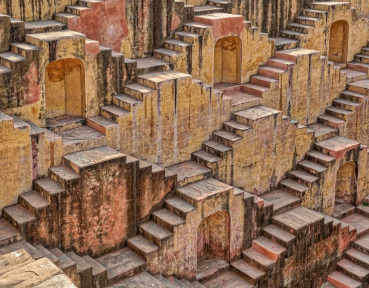 a decorative stairway