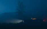 a car in the mist - photo Pramod Tiwari